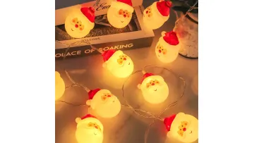 Colorful Festive LED String Lights Featuring Santa Claus & Snowman1