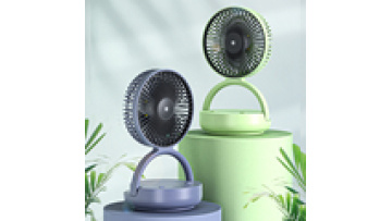 DP Automatic Rotating Fan Folding Hand High Speed Electric Fan 18650 lithium Rechargeable Mini Table Desk Fan With LED Light1