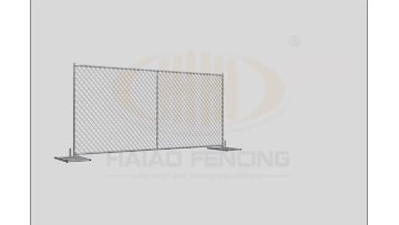 cheap price 6*12 ft galvanized  chain link temporary fence for sale1