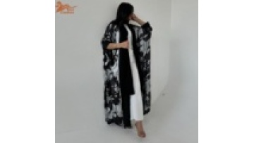 Islamic Ladies Elegant Clothing Dubai Abaya Cardigan Abaya Ethnic Muslim Dress Front Open Abaya Long Robe for Women1