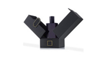 Custom Logo Printing 50ml Matte Black Perfume Glass Bottle With Packaging Box1