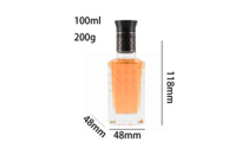 Custom 50ml Flat Rectangular Small Alcohol Whiskey Cold Brew Coffee Juice Glass Bottle with Aluminum Cap1