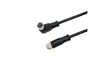 Custom M8 M12 Right Angle Female to Female 4 PIN Connector Sensor Cable1