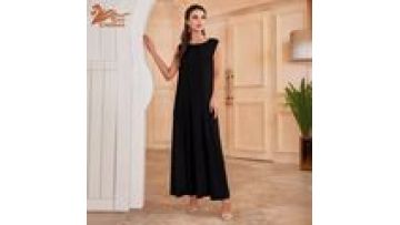 Malaysia Style Muslim Dress with Hijab Soft Fabric Islamic Clothing Kebaya Kimono Modest Abaya1