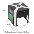 K6 CNC Engraving Machine 3000mW Mini Desktop Laser Printer Portable Laser Engraver with Win, MAC and Wifi Connection