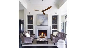 Real wood ceiling fan