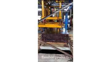 Pressed bamboo flooring