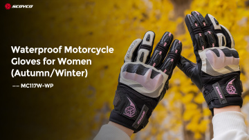 Waterproof Motorcycle Gloves for Women Autumn Winter - MC117W-WP