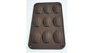 LD-B0055 Eco-Friendly baking tools food grade Shell Madeleine  shape silicone cake mold1