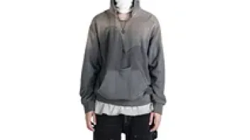 Wholesale High Quality Print Men Heavyweight Custom Fashion Sweatshirt Patch Work Acid Washed Hoodies1
