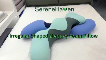 Irregular Shaped Memory Foam Pillow