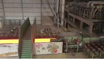 Steel plate production