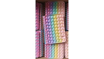 2022 Factory Hot Sale Silicone Pop Cover Note Pads Fidget Sensory Rainbow Animal Push Toy Notebooks1