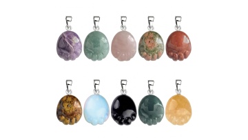 Children Foot Palm Gemstone for Decor 22X25MM  SP1650 (2)