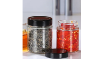 Round Transparent Kitchen Glass Sealed Pickle Canned Bottle Wide Mouth Glass Storage Jar With Metal Lid1