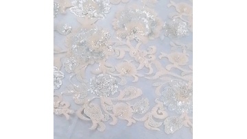 With Embroidery Sequin Flower Girl Dress Pink Design Fabric New Lace 100% Polyester Embroidered Mesh Eco-friendly Support1
