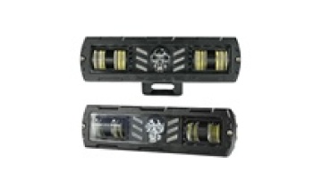 12-80v work light skull 4led lens light bar aluminium headlight1