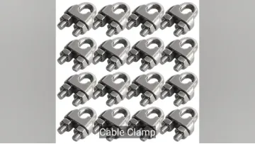 Premium 304 Stainless Steel U-Bolt Saddle Clamp for Cables1