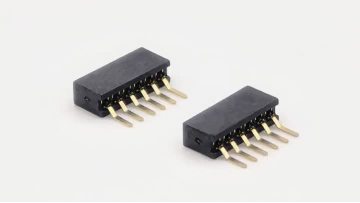 1.27mm Pitch Female header Connector Single Row Right Angle SMT H3.4mm 1*6P