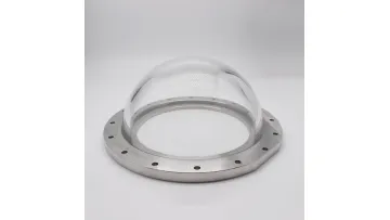Factory OEM High Quality 250mm Optical Glass Dome Lens with Metal Flange1