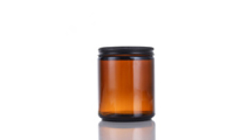 Glass Jar Manufacturer Wholesale Food Grade Glass Jar 500ml 270ml 180ml 100ml Amber Straight Sided Candle Jars Glass Food Grade1