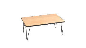 Foldable Outdoor Camping Table With Wooden Desk