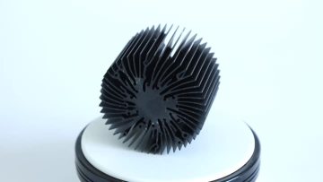 aluminum round black anodized heatsink