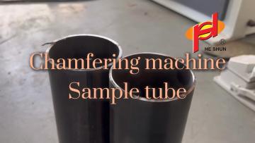 Chamfering sample tube