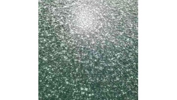 Dark green pre-coated metal sheet with a crackle finish