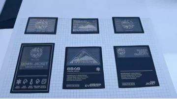 Fish-silk high density woven label