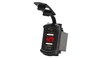 Solar Panel Mount with SAE Quick Disconnect Universal Flush-Mountable Connector1