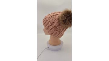 Knitted beanie hat