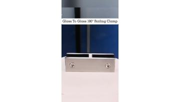 SVA-138 180° Glass to Glass Railing Balustrade Clamps