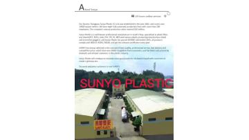 Sunyo plastic PETG film introduce