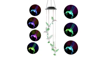 Elegant Outdoor Wind Chime Lamp Featuring Unique Particle Art1