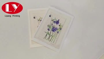 Gift paper greeting card with custom printed