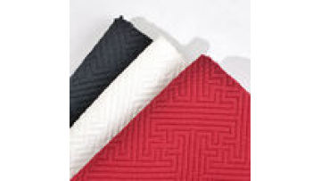 Plain Dye Red Jacquard Stretch Jacquard  Fabric Embossed 95%T 5%SP Jacquard Fabric for Garment1