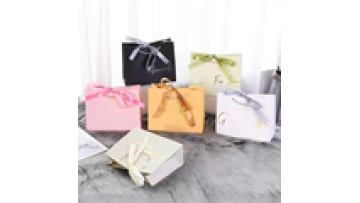 High Quality Luxury Boutique Retail Shopping Gift Packaging Small Paper bag With Your Own Logo1