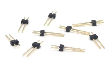 2.54mm Pitch Pin header Connector Single Row Straight SQ0.64mm H2.5mm 1*2P
