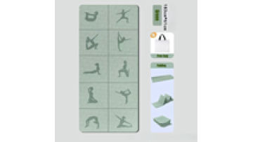Wholesale Eco-Friendly TPE Yoga Mat with Portable Foldable Design and 6mm Thickness1