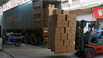 loading Electric Deep Fryer for a 40HQ