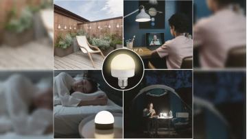 S5W 3CC warm light + white emergency bulb