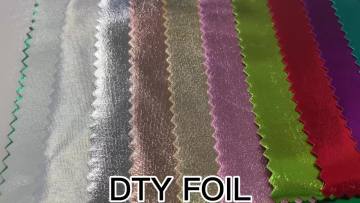 2022 hot selling shiny textile wholesale dty 100 polyester textile material foil fabric for party dress1