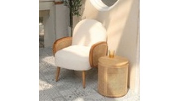 Explosive models modern minimalist simple velvet comfort  fabric leisure  reclining  wooden lounge living room chair1