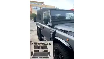 custom-fit 3D car mats for defender 90 110