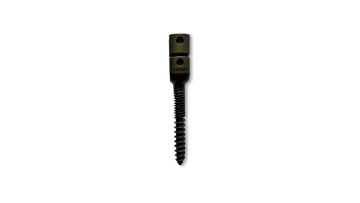 Uniaxial U-shaped screw for spinal fixation