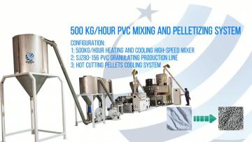 500 kph pvc mixing and pelletizing line- short 