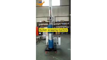 Bucket  wrapping machine