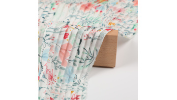 Hot Selling 75D Como Moss Crepe Printed With Pleated Chiffon Print Fabric For Dress Trousers Skirts1