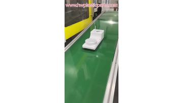White Injection mold plastic base parts